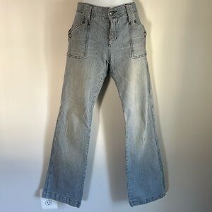 LAST DAY! VINTAGE Pinstripe Sailor Jeans